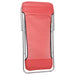 Strandstoelen 2 st textileen en gepoedercoat staal rood