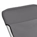 Strandstoelen 2 st textileen en gepoedercoat staal grijs