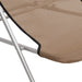 Strandstoelen 2 st textileen en gepoedercoat staal taupe