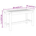 Tuinbank 80x35x45 cm massief acaciahout