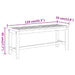 Tuinbank 110x35x45 cm massief acaciahout