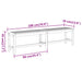 Tuinbank 180x35x45 cm massief acaciahout