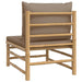 Tuinmiddenbank Met Kussens Bamboe Taupe 1