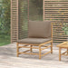 Tuinmiddenbank Met Kussens Bamboe Taupe 1