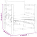 Tuinbank Met Kussens Bamboe Taupe 1 Fauteuil