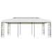 Prieel met dubbel dak 6x3 m wit