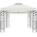 Prieel met dubbel dak 6x3 m wit