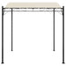 Luifel 2x2,3 m 180 g/m² stof en staal crèmekleurig