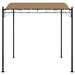 Luifel 2x2,3 m 180 g/m² stof en staal taupe