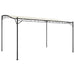 Luifel 4x3 m 180 g/m² stof en staal crèmekleurig