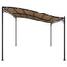Luifel 4x3 m 180 g/m² stof en staal taupe