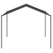 Tuinpaviljoen 3x3 m staal en stof antracietkleurig