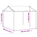 Tuinpaviljoen 3x3 m staal en stof antracietkleurig