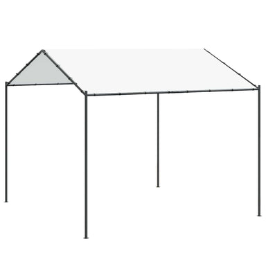 Paviljoen 4 x 4 x 2,6 m Wit Staal en Polyester 180 gsm
