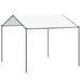 Paviljoen 4 x 4 x 2,6 m Wit Staal en Polyester 180 gsm