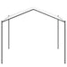 Paviljoen 4 x 4 x 2,6 m Wit Staal en Polyester 180 gsm