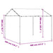 Paviljoen 4 x 4 x 2,6 m Wit Staal en Polyester 180 gsm