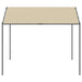 Tuinpaviljoen 4x4 m staal en stof beige