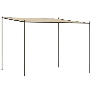 Prieel 3x3 m 180 g/m² stof en staal beige