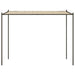 Prieel 3x3 m 180 g/m² stof en staal beige