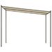 Prieel 3x3 m 180 g/m² stof en staal beige