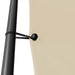 Prieel 3x3 m 180 g/m² stof en staal beige