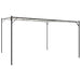 Prieel 4x4 m 180 g/m² stof en staal wit