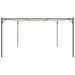 Prieel 4x4 m 180 g/m² stof en staal wit