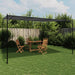 Prieel 4x4 m 180 g/m² stof en staal antracietkleurig