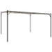 Prieel 4x4 m 180 g/m² stof en staal beige