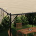 Prieel 4x4 m 180 g/m² stof en staal beige