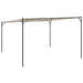 Prieel 4x4 m 180 g/m² stof en staal beige