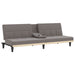 Slaapbank met bekerhouders stof taupe