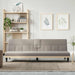 Slaapbank met bekerhouders stof taupe