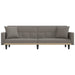 Slaapbank met kussens stof taupe