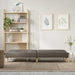 Slaapbank stof taupe
