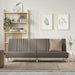 Slaapbank stof taupe