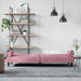 Slaapbank Met Armleuningen Fluweel Roze