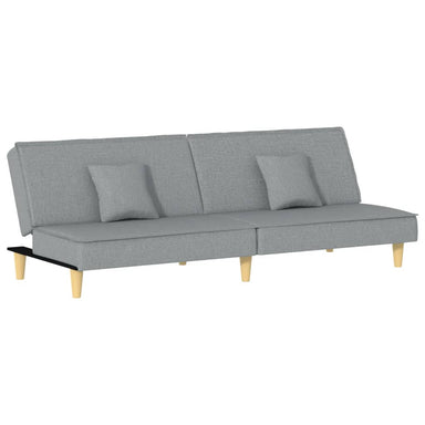 Slaapbank stof lichtgrijs