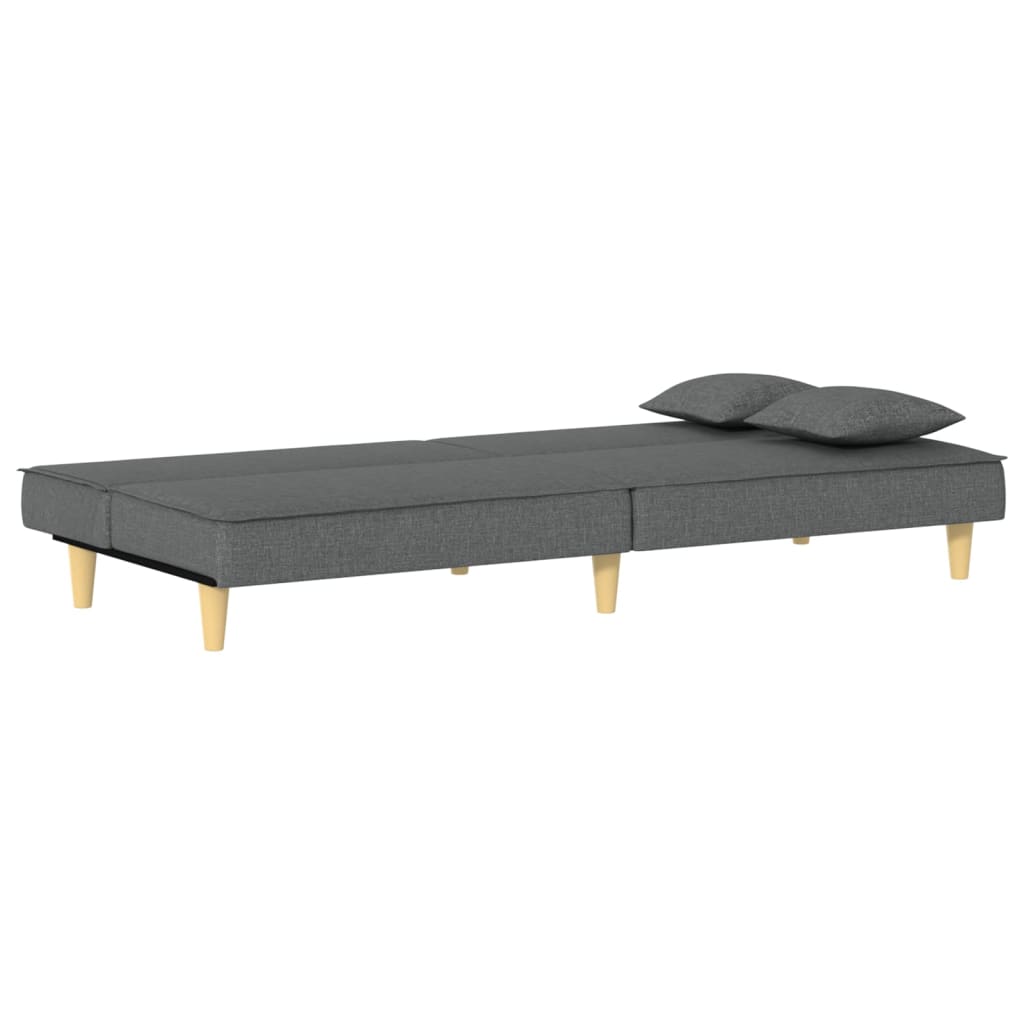 Slaapbank stof donkergrijs