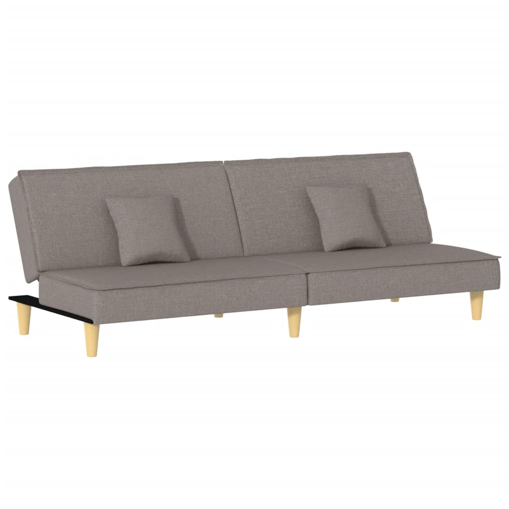 Slaapbank stof taupe