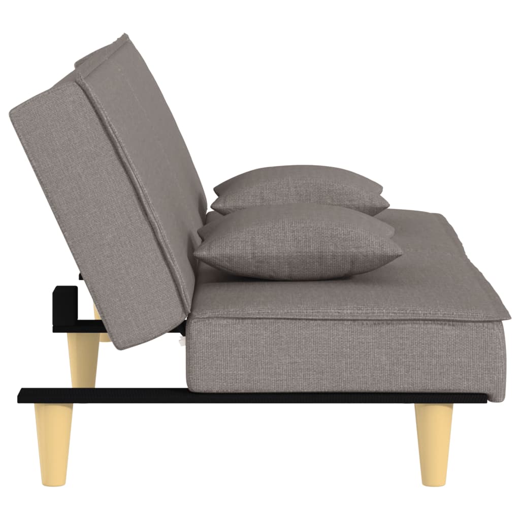 Slaapbank stof taupe