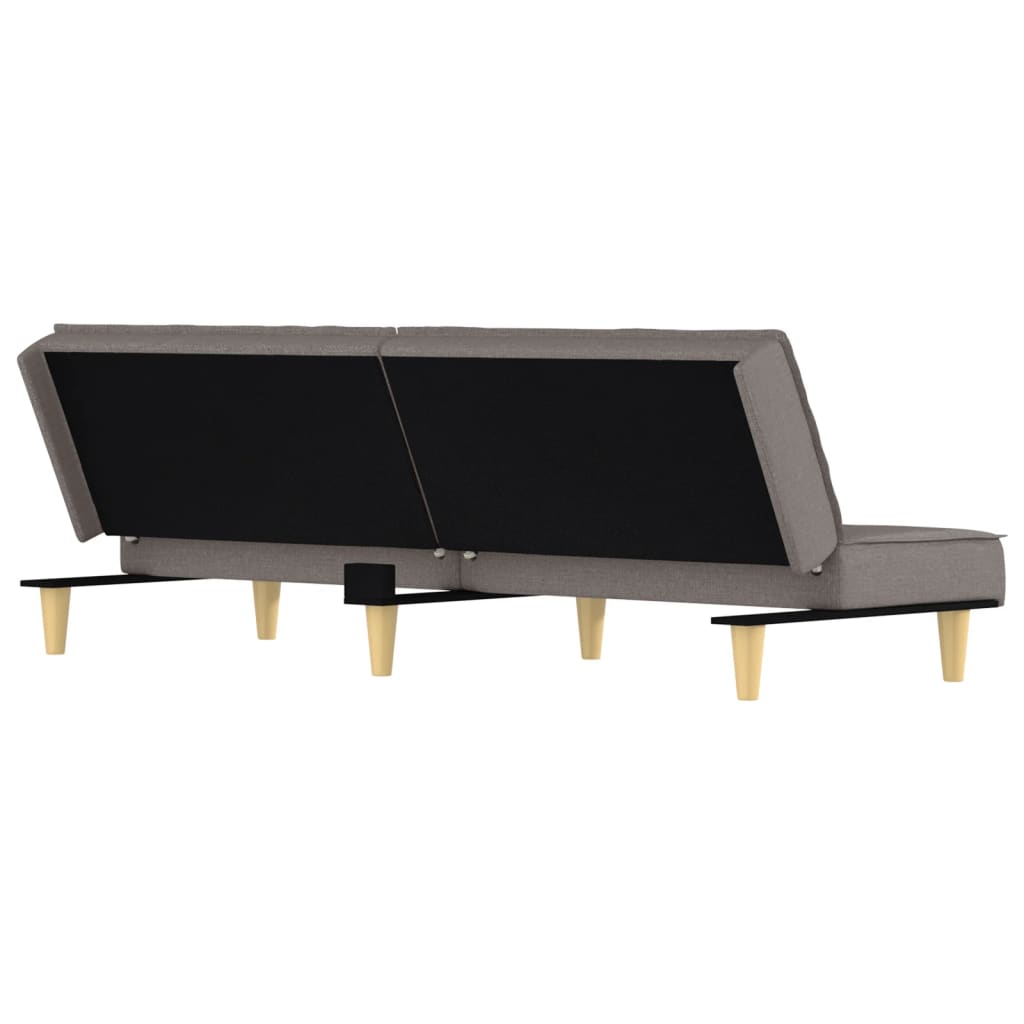 Slaapbank stof taupe