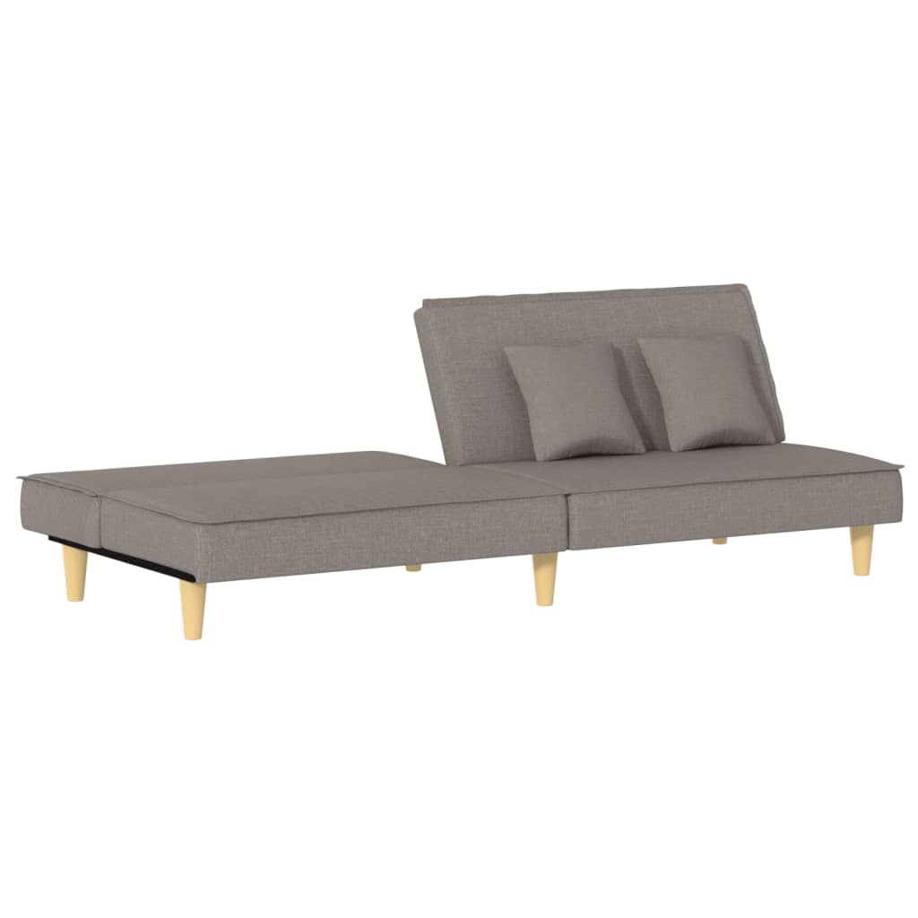Slaapbank stof taupe