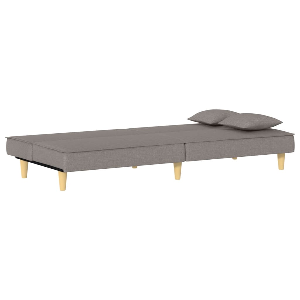 Slaapbank stof taupe