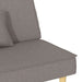 Slaapbank stof taupe