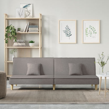 Slaapbank stof taupe
