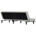 Slaapbank fluweel lichtgrijs