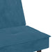 Slaapbank met bekerhouders fluweel blauw