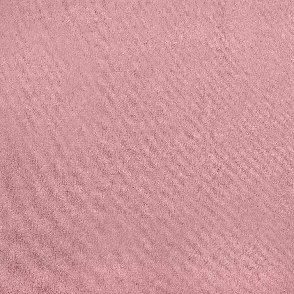Slaapbank met bekerhouders fluweel roze